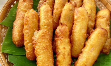MẸO LÀM BÁNH CHUỐI CHIÊN PHỒNG RỖNG RUỘT TỪ CƠM NGUỘI