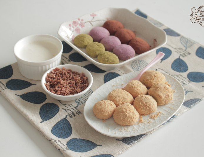 CÁCH LÀM BÁNH MOCHI CHẤM KEM SỮA SIÊU HOT